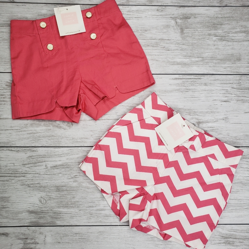New Janie & Jack Baby Girl Shorts Pink 12-18mos - Picture 6 of 7